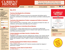 Tablet Screenshot of currenthistory.com